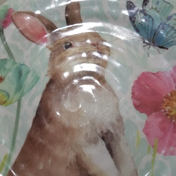 Lisa Audit Bunny Melamine 8.5 Inch Plate - Picture 3 of 6